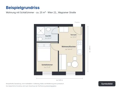 1-Zimmer-Wohnung kaufen in Wien – 25 m², € 150.000 – Bild 2 von 2