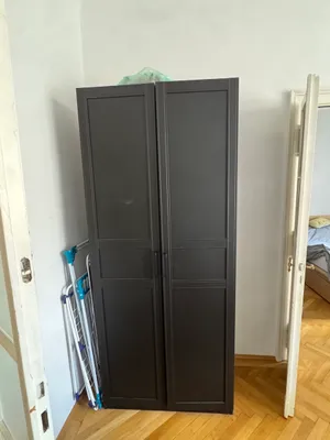 IKEA PAX Kleiderschrank 100 × 60 × 236 cm - schwarz - guter Zustand, € 90,- (1010 Wien)