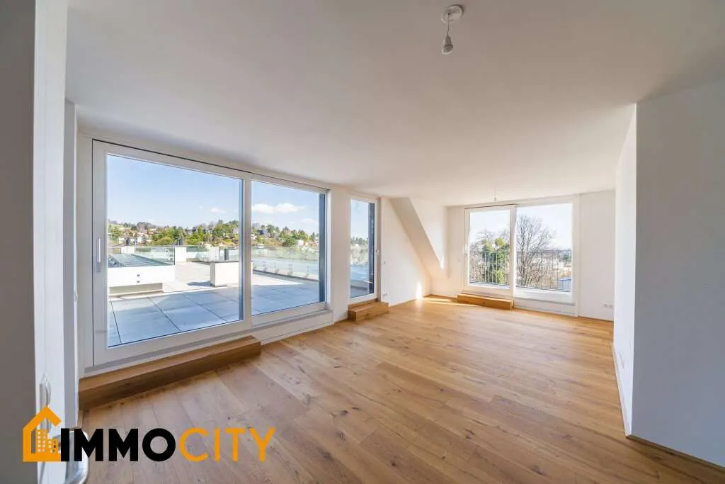 Atemberaubender Panoramablick - luxuriöse 3,5-Zimmer-Dachgeschosswohnung mit 96 m² Dachterrasse - Ansicht 2