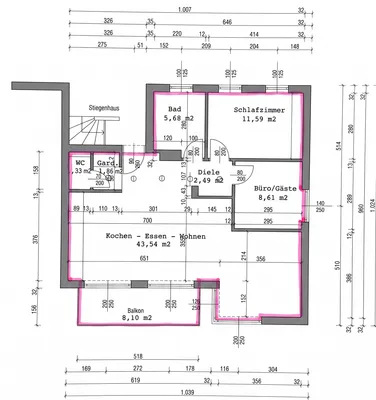 3-Zimmer-Wohnung mieten in Salzburg Stadt – 75 m², € 1.850 – Bild 8 von 8