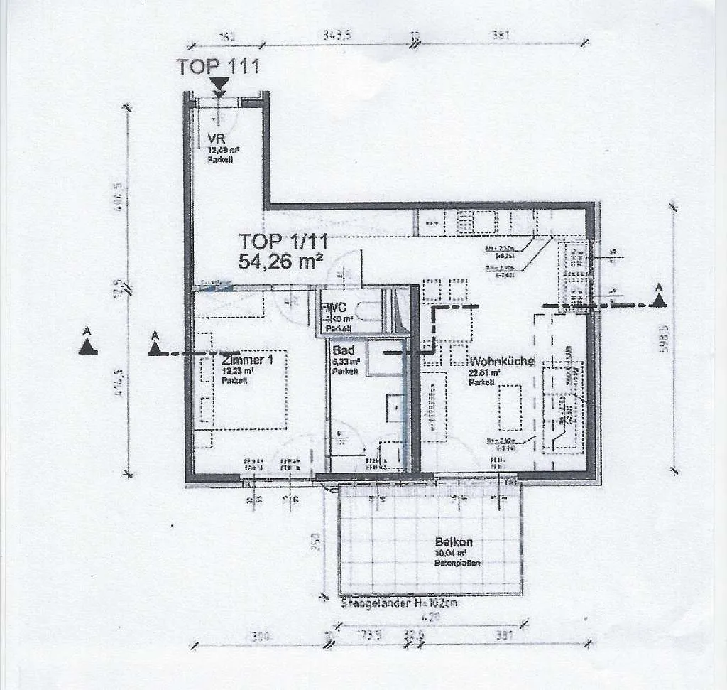 TRAUMHAFTES 2-Zimmer-Apartment mit Balkon, hochwertiger Einrichtung in Stadtvilla (1220; Stadlbreiten 11), Baujahr 2019 ab 1.9.2026 zu vermieten. BESTZUSTAND! - Ansicht 2