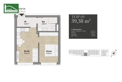 Immobilie kaufen in Graz – 39,38 m², € 201.000 – Bild 4 von 4