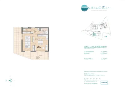 2-Zimmer-Wohnung kaufen in Villach – 61,98 m², € 535.500 – Bild 3 von 5