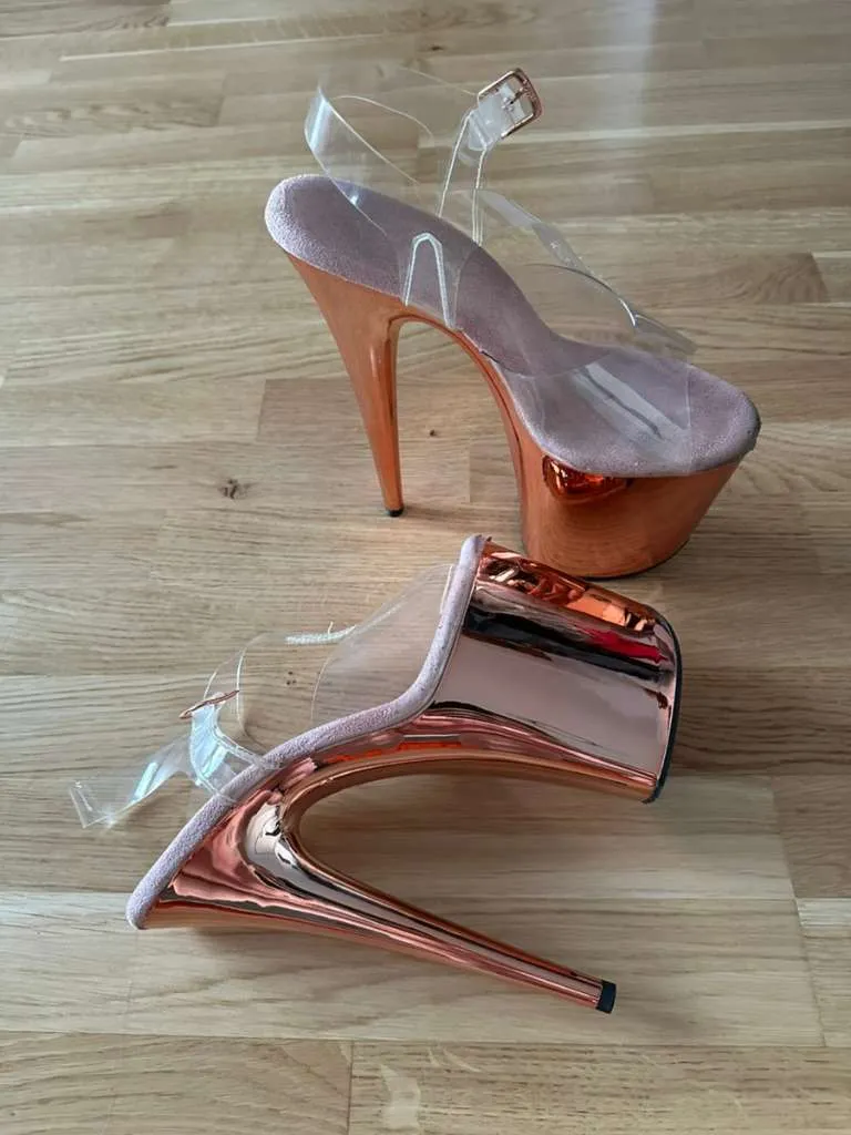 Pleaser Women's Adore-701 Sandal - 7 Inch Stiletto Heel, 2.75 Inch Platform, Peep Toe - View #2