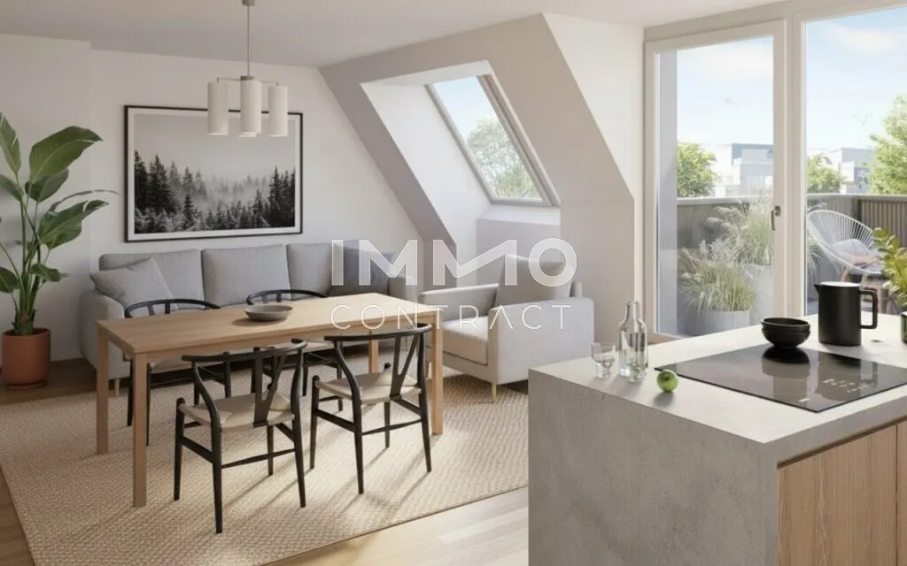 2 Terrassen im Dachgeschoß - Moderne 3-Zimmer-Wohnung provisionsfrei - Widok 2