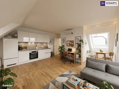 1 Zimmer mit Klimaanlage und großer Terrasse | Ruhelage | Badeteich Hirschstetten in Fußnähe – Bild 2