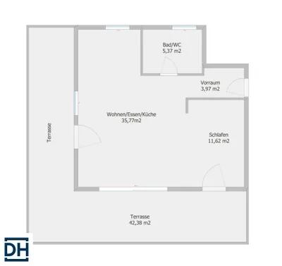 2-Zimmer-Wohnung kaufen in Salzburg Stadt – 56,73 m², € 565.000 – Bild 12 von 12