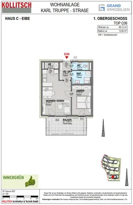 2-Zimmer-Wohnung mieten in Klagenfurt – 48,12 m², € 960 – Bild 11 von 14