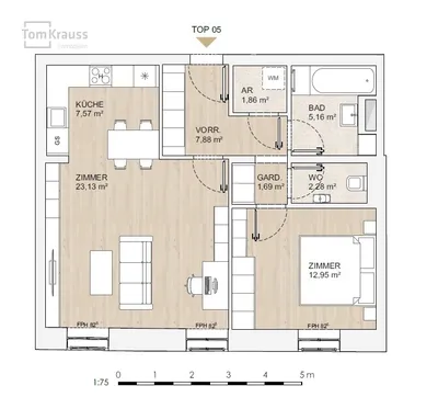 2-Zimmer-Wohnung kaufen in Wien – 62,7 m², € 533.300 – Bild 15 von 17