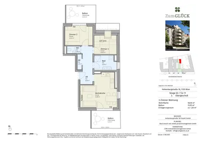3-Zimmer-Wohnung kaufen in Wien – 60,27 m², € 509.000 – Bild 6 von 6