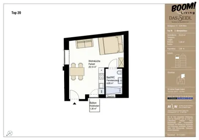 1-Zimmer-Wohnung kaufen in Wien – 33,32 m², € 411.000 – Bild 13 von 13