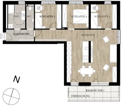 4-Zimmer-Wohnung kaufen in Graz – 95,28 m², € 484.000 – Bild 10 von 10