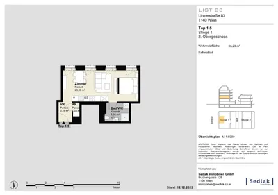 1-Zimmer-Wohnung kaufen in Wien – 36,23 m², € 235.000 – Bild 3 von 6
