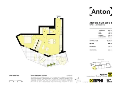 2-Zimmer-Wohnung mieten in Wien – 53,97 m², € 1.159 – Bild 13 von 13