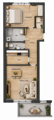 2-Zimmer-Wohnung mieten in Linz – 56,97 m², € 827 – Bild 14 von 15