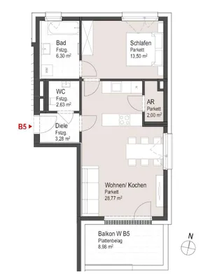 2-Zimmer-Wohnung kaufen in Zell am See – 56,62 m², € 372.768 – Bild 2 von 6
