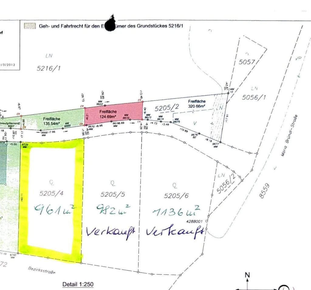 Traumhaftes Baugrundstück: 961 m² für Ihr Eigenheim / Gewerbe in Gutauer Naturlage ohne Bauzwang - Ansicht 3