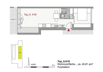 2-Zimmer-Wohnung mieten in Innsbruck – 40,81 m², € 1.455 – Bild 6 von 6