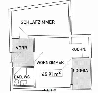 2-Zimmer-Wohnung mieten in Wien – 46 m², € 780 – Bild 11 von 11