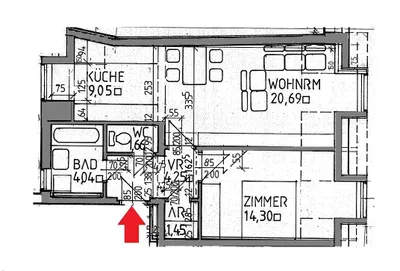 2-Zimmer-Wohnung mieten in Murtal – 55,4 m², € 531 – Bild 2 von 2