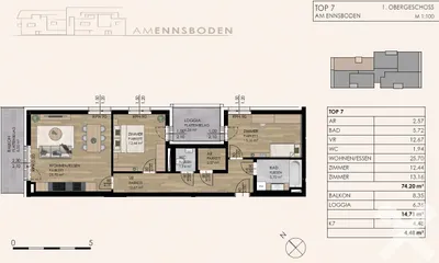 3-Zimmer-Wohnung kaufen in Liezen – 74,2 m², € 415.000 – Bild 7 von 7