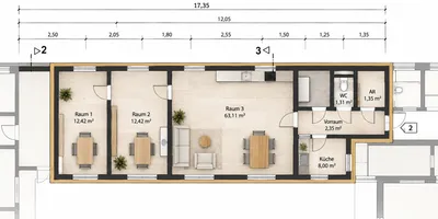 3-Zimmer-Wohnung kaufen in Wien – 63 m², € 250.000 – Bild 10 von 10