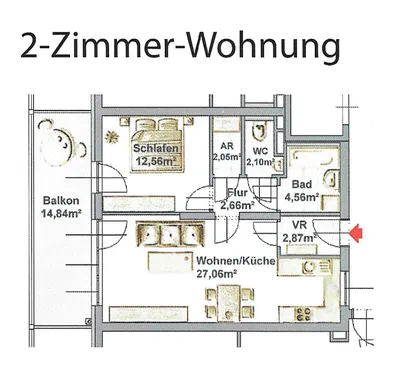 2-Zimmer-Wohnung mieten in Graz – 54 m², € 846 – Bild 3 von 16