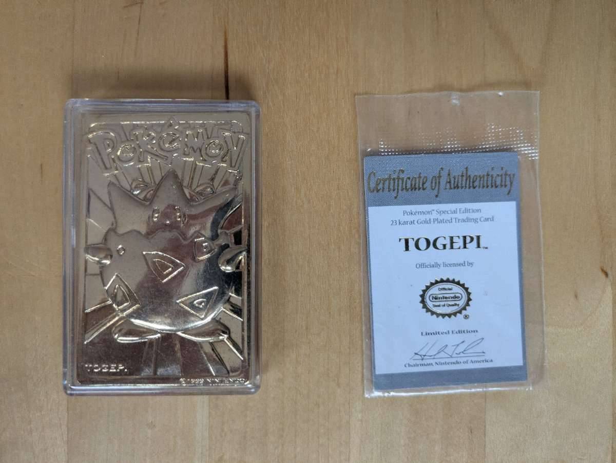 Pokmon 23K Gold-Plattierte Togepi,  40,- (1060 Wien) - willhaben