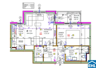 2-Zimmer-Wohnung mieten in Wien – 47,44 m², € 919 – Bild 8 von 8