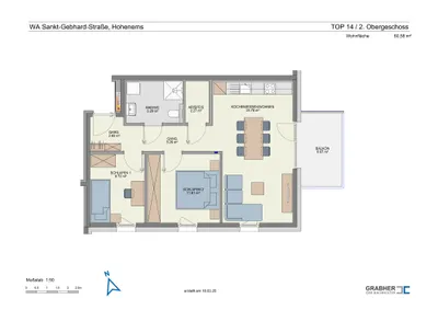 3-Zimmer-Wohnung kaufen in Dornbirn – 60,58 m², € 351.500 – Bild 7 von 8