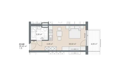 1-Zimmer-Wohnung kaufen in Schwaz – 32,42 m², € 254.400 – Bild 10 von 10