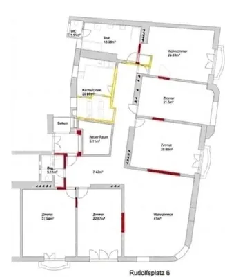 5-Zimmer-Wohnung mieten in Wien – 235,62 m², € 6.998 – Bild 31 von 31