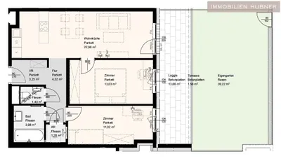 3-Zimmer-Wohnung mieten in Korneuburg – 61,55 m², € 1.275 – Bild 9 von 9