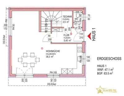 5-Zimmer-Haus kaufen in Wien – 135 m², € 719.000 – Bild 15 von 17