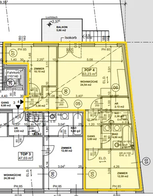 3-Zimmer-Wohnung mieten in Wien – 63 m², € 1.210 – Bild 2 von 22