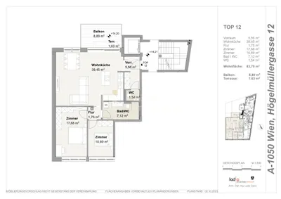 3-Zimmer-Wohnung kaufen in Wien – 83,79 m², € 619.000 – Bild 14 von 14