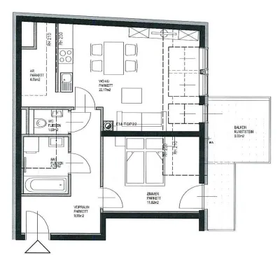 2-Zimmer-Wohnung mieten in Wien – 52,78 m², € 984 – Bild 13 von 13