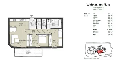 3-Zimmer-Wohnung kaufen in Sankt Pölten – 74,43 m², € 437.750 – Bild 10 von 11