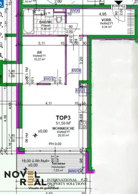 2-Zimmer-Wohnung mieten in Wien – 51,59 m², € 1.350 – Bild 23 von 23