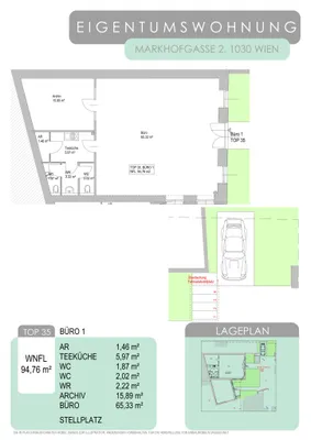 3-Zimmer-Gewerbeimmobilie kaufen in Wien – 136 m², € 450.000 – Bild 16 von 18