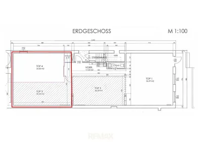 2-Zimmer-Gewerbeimmobilie mieten in Amstetten – 66 m², € 471 – Bild 2 von 2