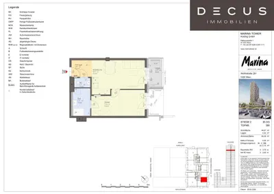 2-Zimmer-Wohnung kaufen in Wien – 44,37 m², € 435.000 – Bild 5 von 5