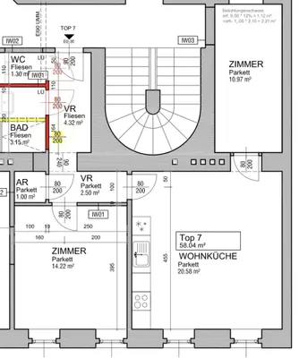 3-Zimmer-Wohnung kaufen in Wien – 58,09 m², € 315.000 – Bild 9 von 9