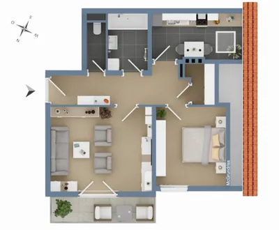 2-Zimmer-Wohnung mieten in Salzburg-Umgebung – 54,91 m², € 1.260 – Bild 10 von 10