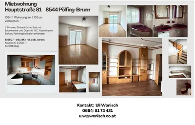 Wohnung zur Miete in 8544 Deutschlandsberg