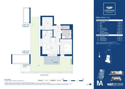 2-Zimmer-Wohnung kaufen in Krems Land – 57,42 m², € 264.000 – Bild 7 von 7