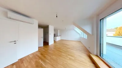 Dachgeschoß-Wohnung in Stammersdorf // Klimaanlage, Terrasse, Tiefgarage