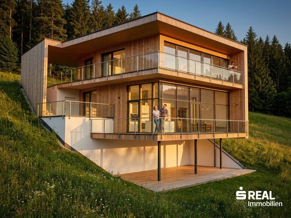 Baubescheid: Projektiertes Grundstück mit unverbaubarer Panoramaaussicht in Sonnenhanglage von Omes bei Axams, Axams