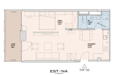 2-Zimmer-Wohnung mieten in Wien – 49,18 m², € 1.600 – Bild 22 von 22