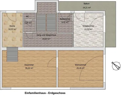 10-Zimmer-Haus kaufen in Neunkirchen – 288 m², € 380.000 – Bild 21 von 25